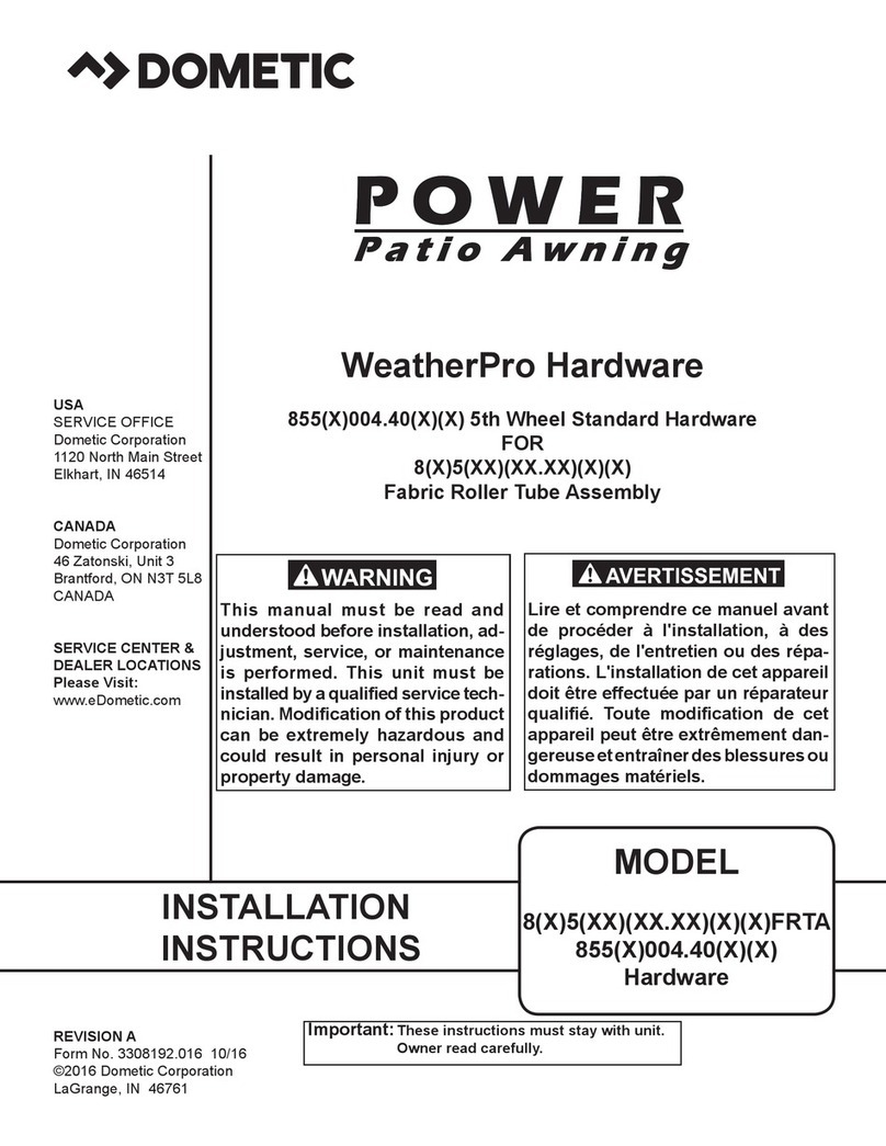 Dometic WeatherPro 855 Series manual