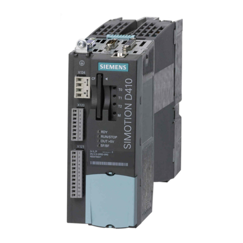 Siemens SIMOTION D410 Quick start guide