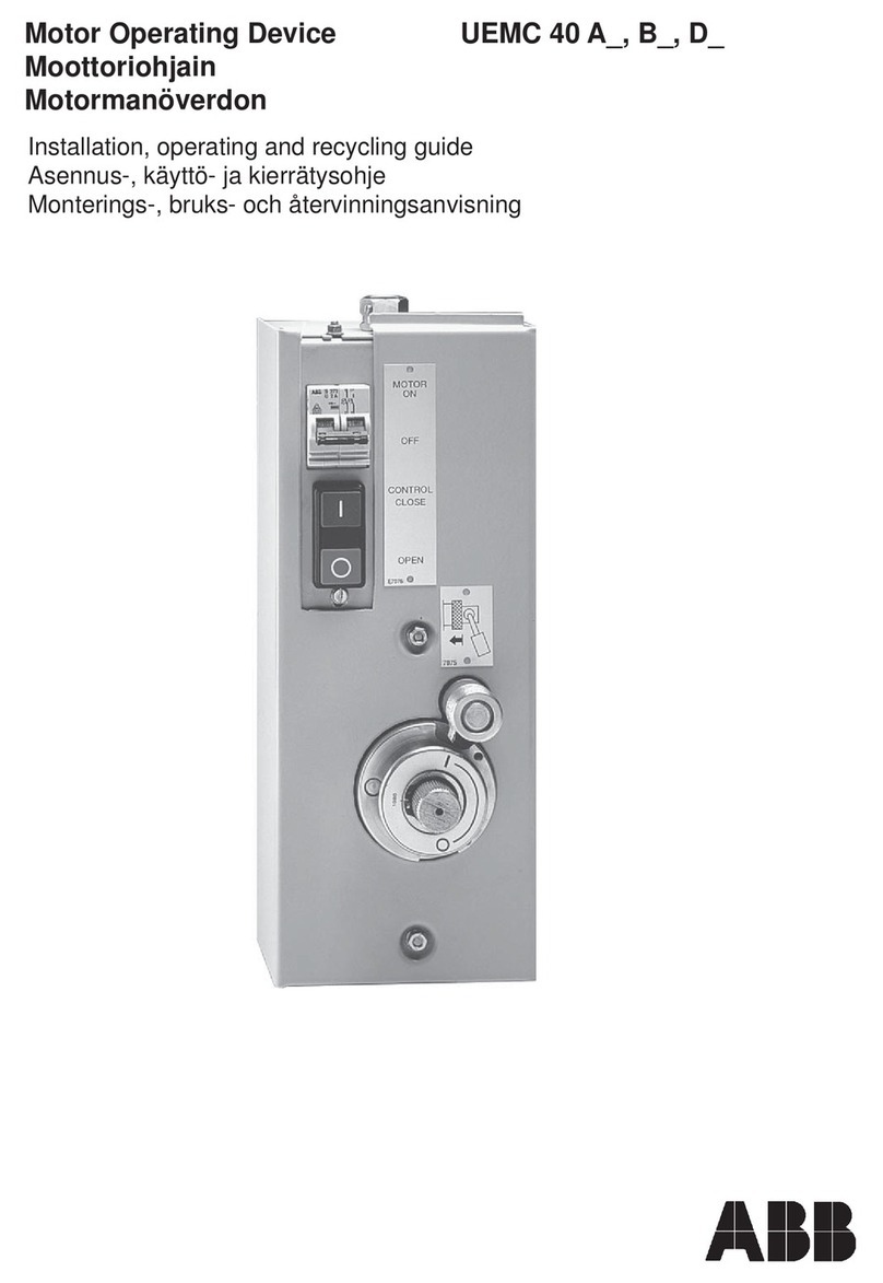 ABB UEMC 40 B Series Installation guide