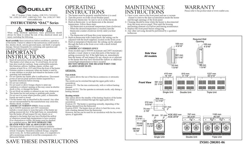Ouellet OAC Series User manual