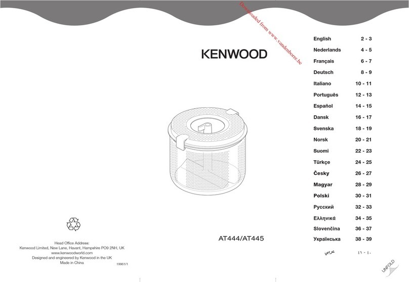 Kenwood AT444 User manual