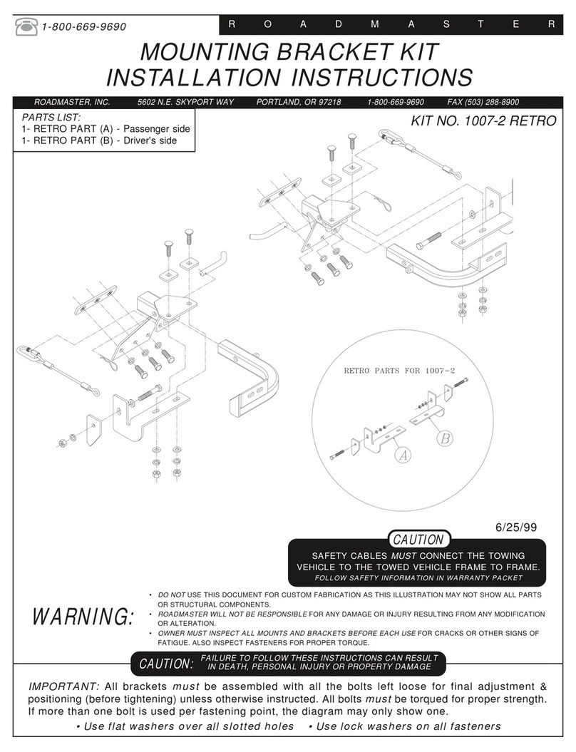 Roadmaster 1007-2 RETRO User manual