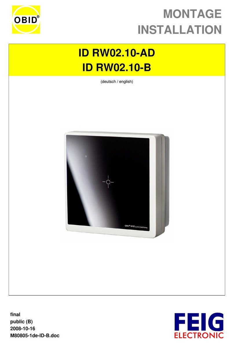 OBID ID RW02.10-AD Montage, installation