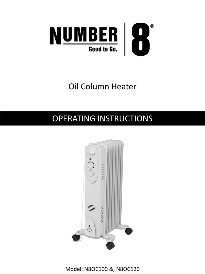 Number 8 N8OC100 operating instructions