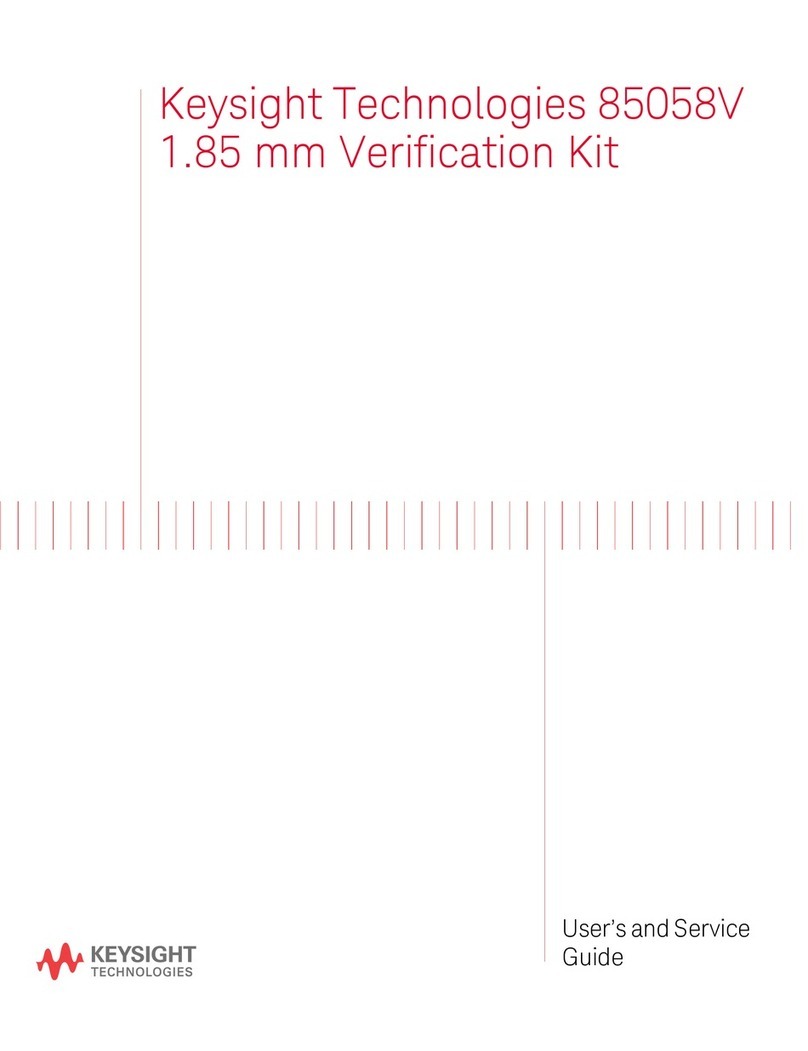 Keysight Technologies 85058V User's and service guide