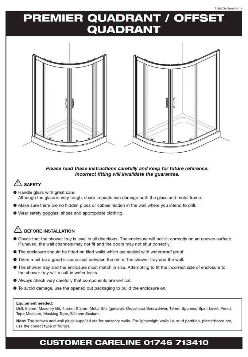 Coram Showers OFFSET QUADRANT manual
