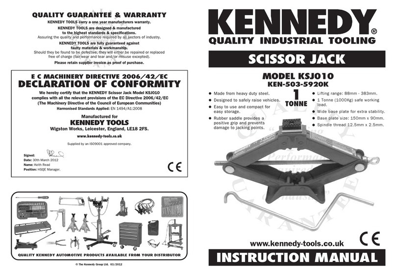 Kennedy KSJ010 instruction manual