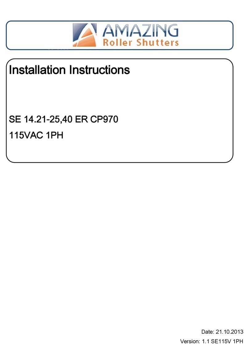 Amazing Roller Shutters SE14.21 CP 970 installation instructions