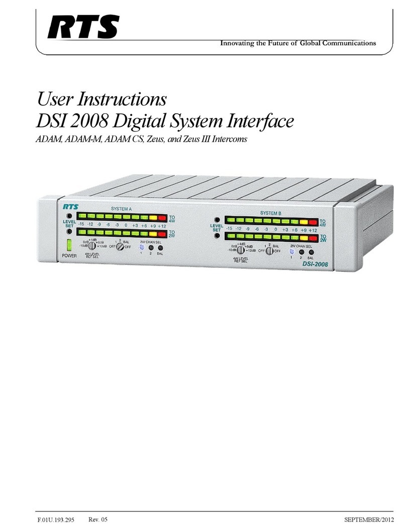 RTS DSI 2008 User instructions