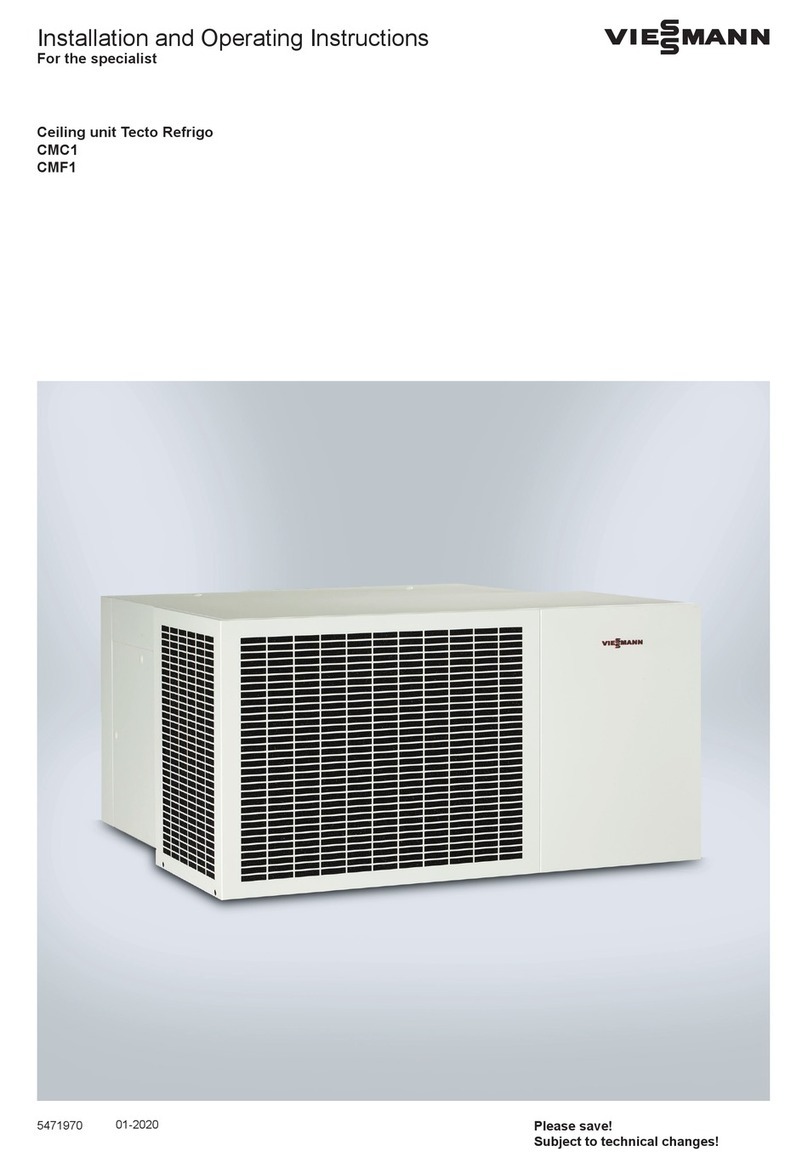 Viessmann Tecto Refrigo CMC1 Installation and operating instructions