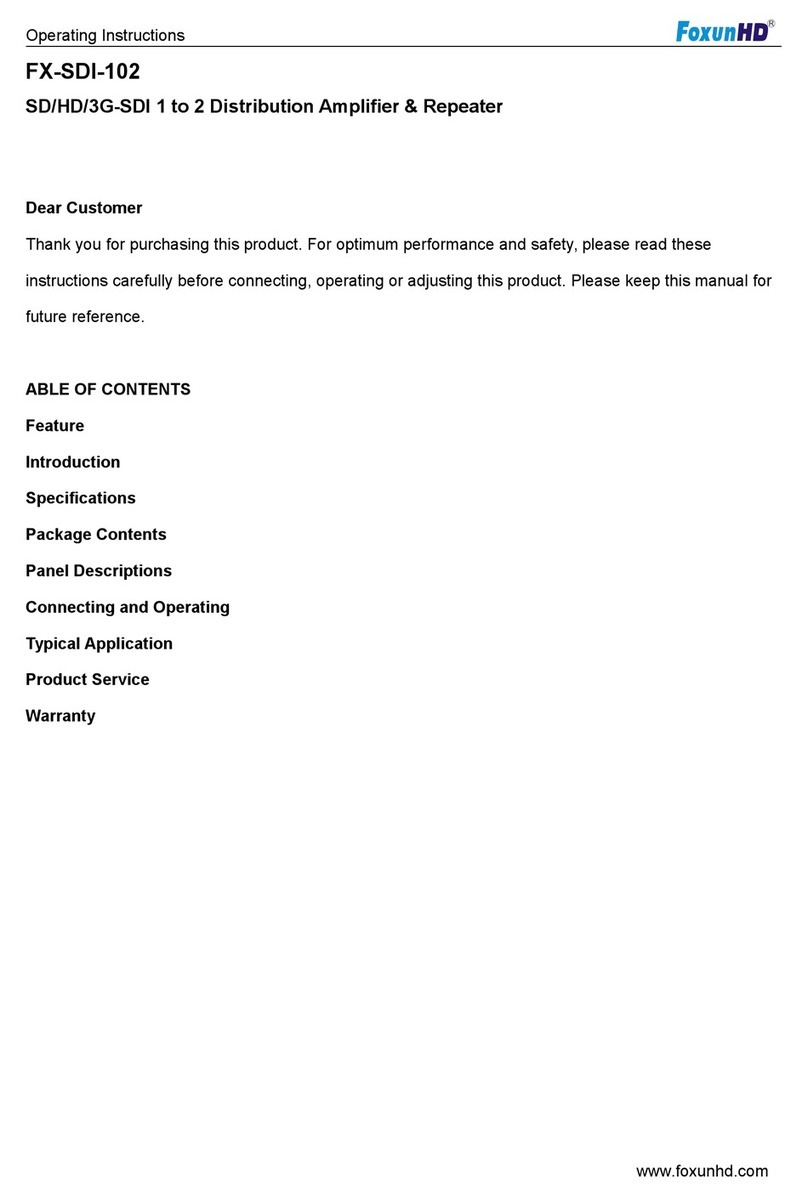 foxunhd FX-SDI-102 User manual