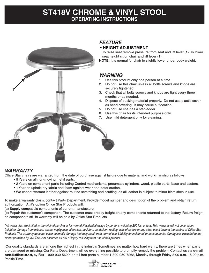Office Star Products ST418V operating instructions