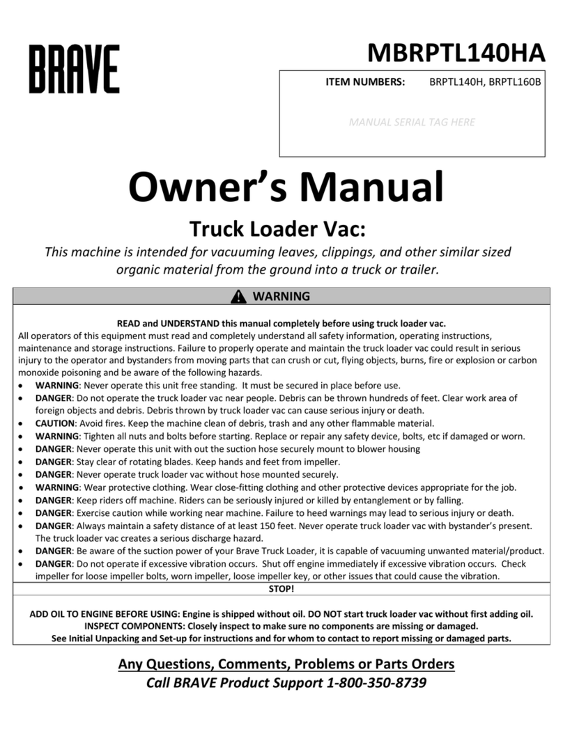 Brave BRPTL140H owner's manual