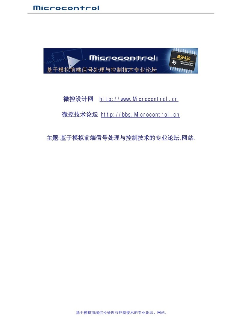 Texas Instruments MSP430 series User manual