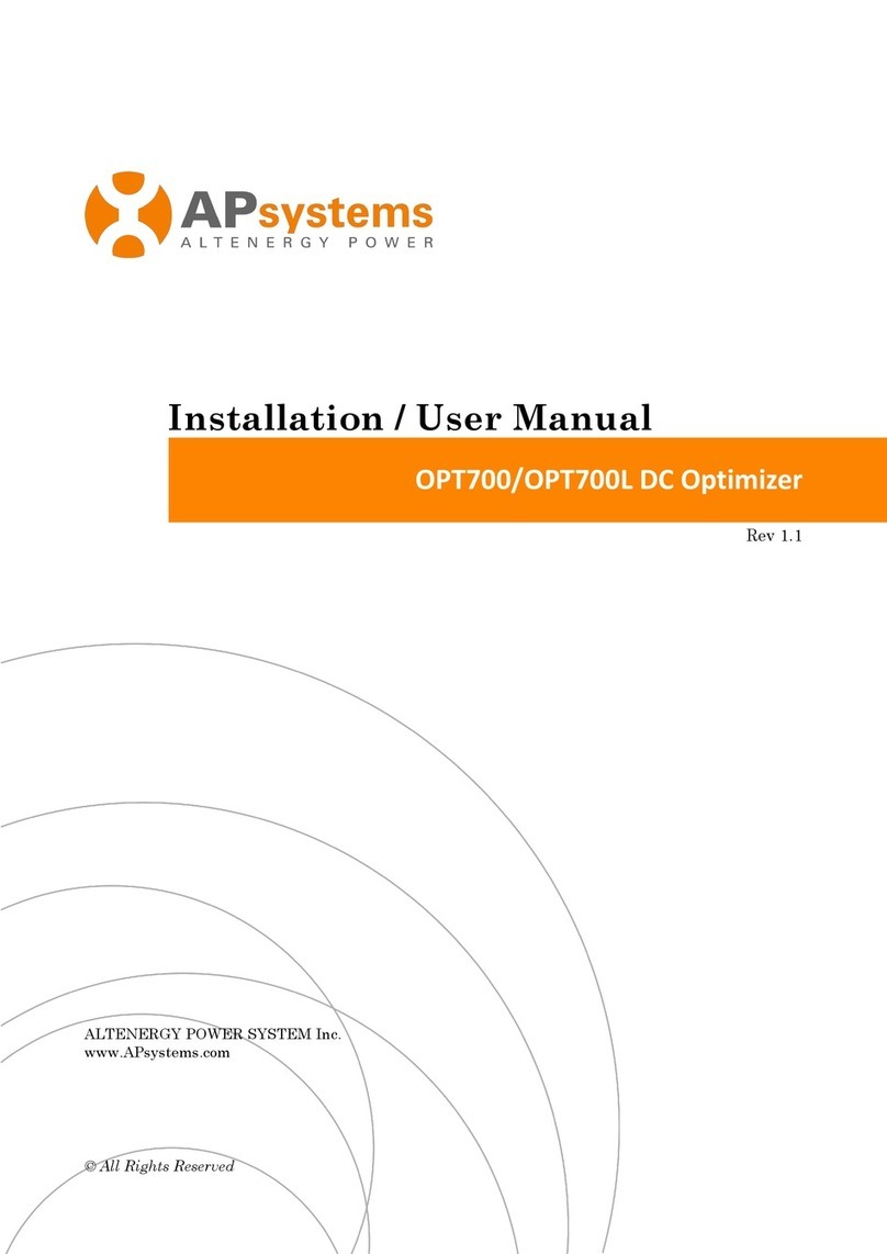 APsystems OPT700 Installation & user manual