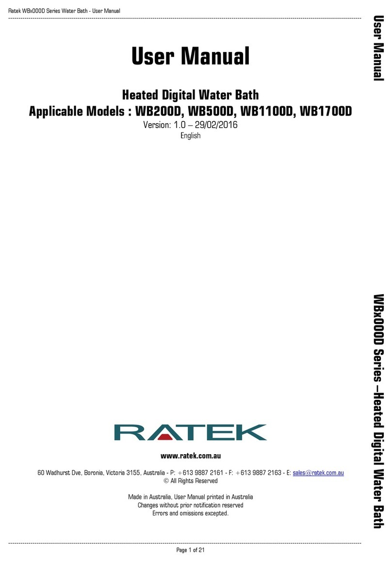 Ratek WB 000D Series User manual