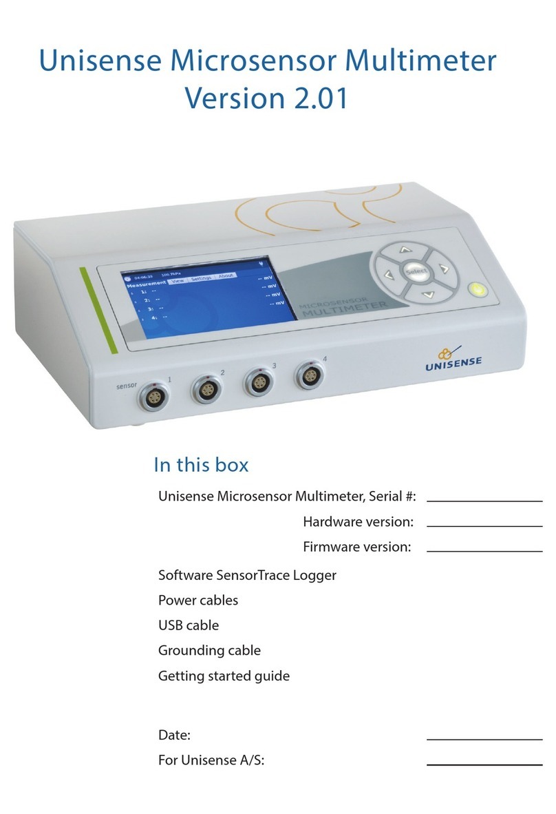 UNISENSE Microsensor Multimeter Getting started guide