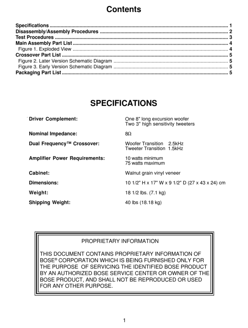 Bose 301 II Series User manual
