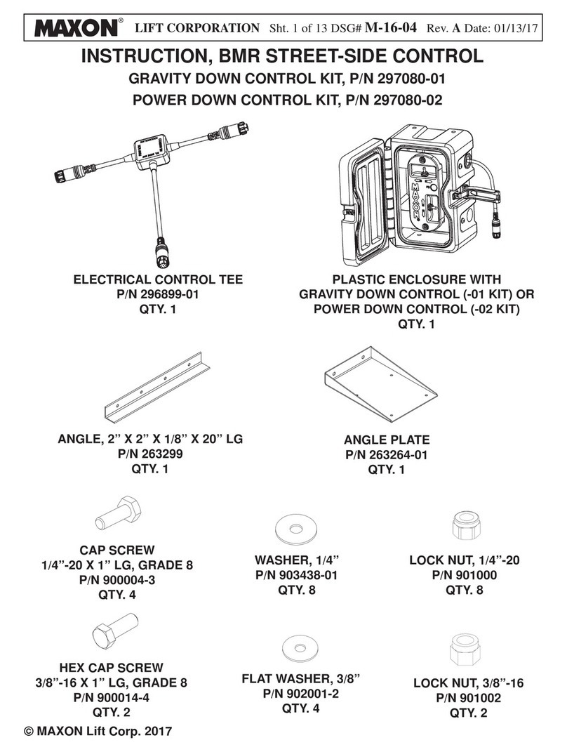 Maxon 297080-01 User manual Maxon 297080-01 User manual