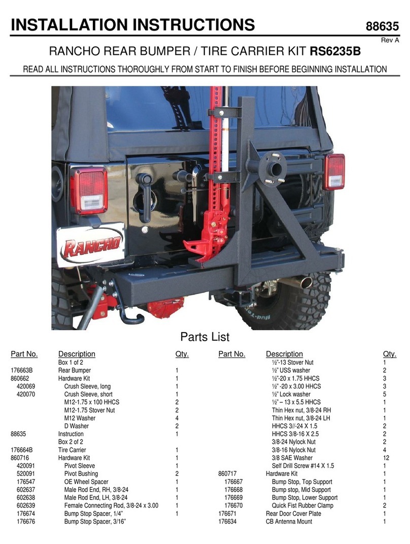 RANCHO RS6235B installation instructions