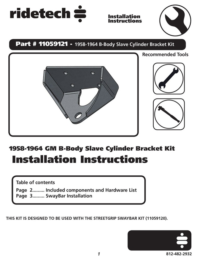 Ridetech 11059121 installation instructions