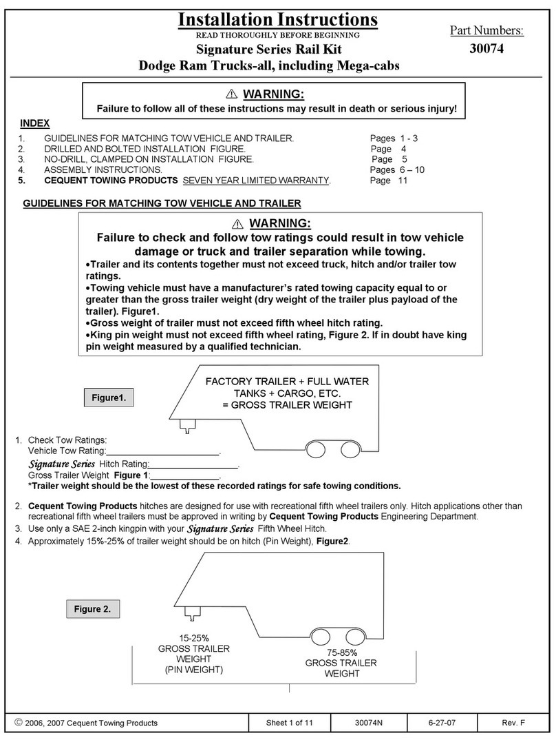 Cequent Towing Products Signature Series installation instructions Cequent Towing Products Signature Series installation instructions