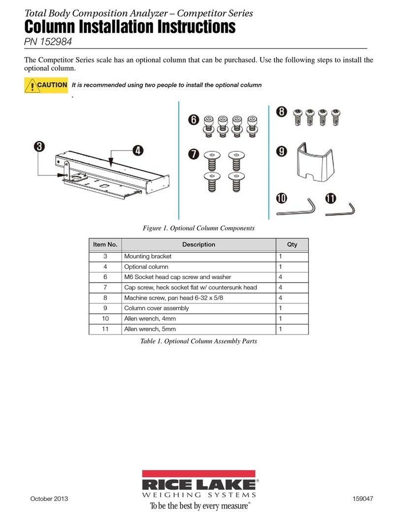 Rice Lake Competitor Series User manual Rice Lake Competitor Series User manual