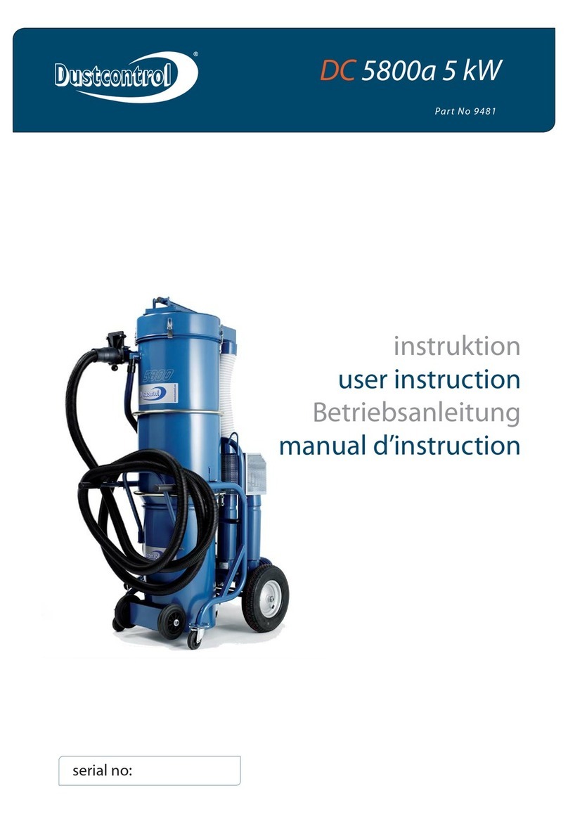 Dustcontrol DC 5800a 5 kW User instruction Dustcontrol DC 5800a 5 kW User instruction