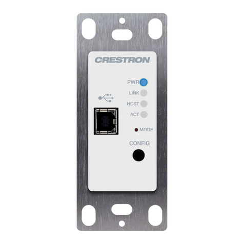Crestron USB-EXT-2-LOCAL-1G User manual