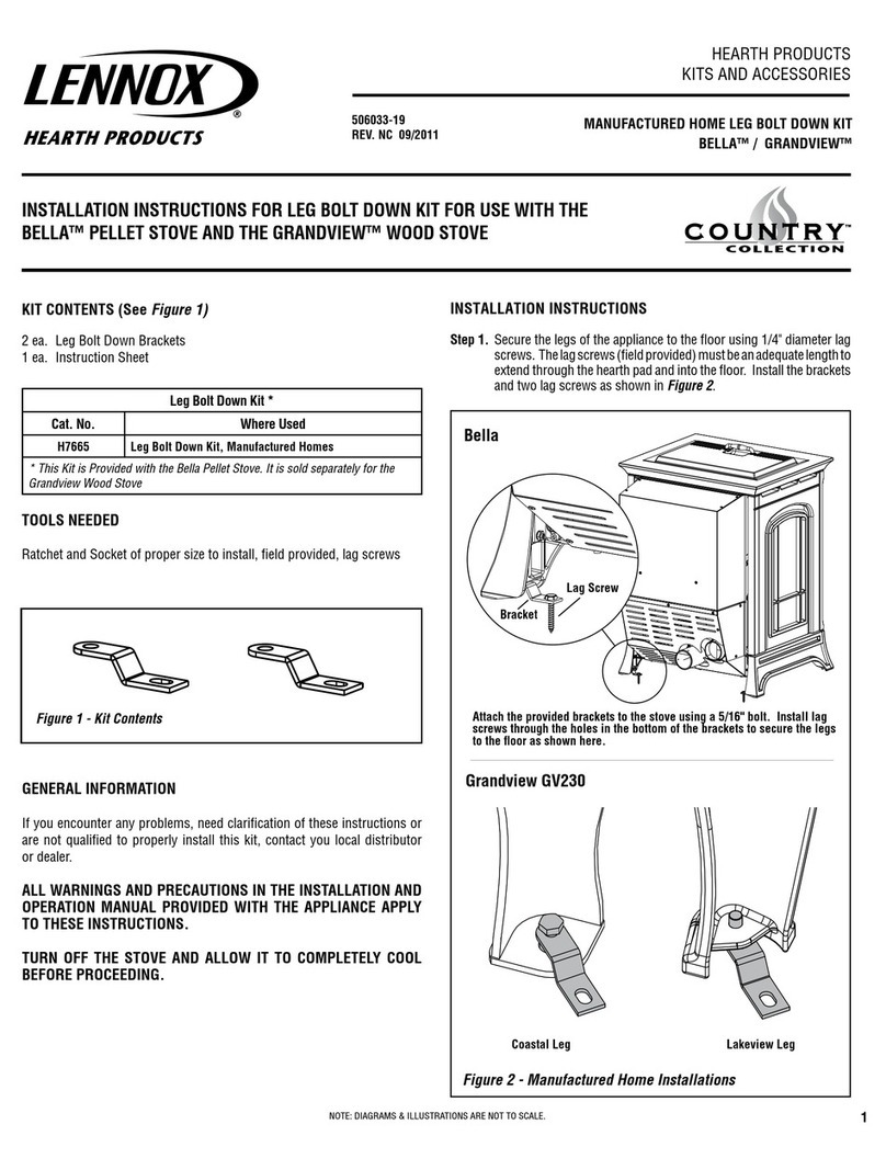 Lennox H7665 installation instructions