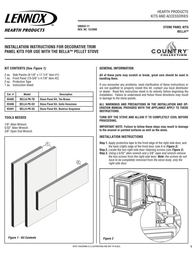 Lennox BELLA-PK-TB User manual