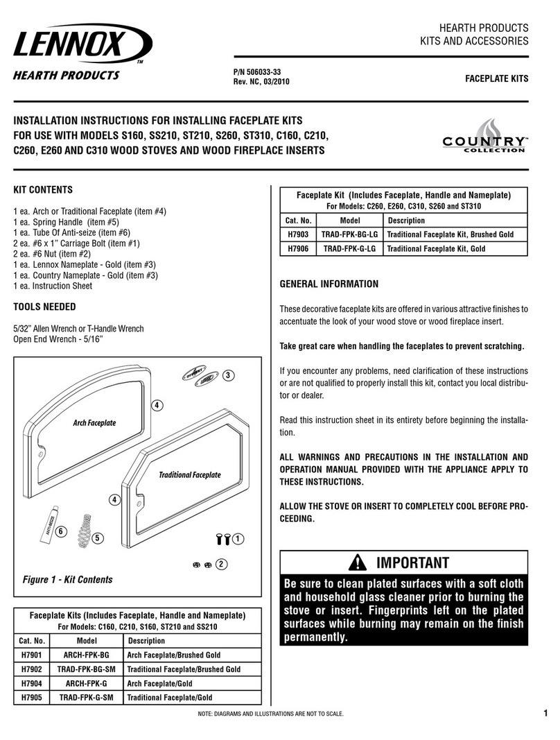Lennox TRAD-FPK-BG-LG installation instructions