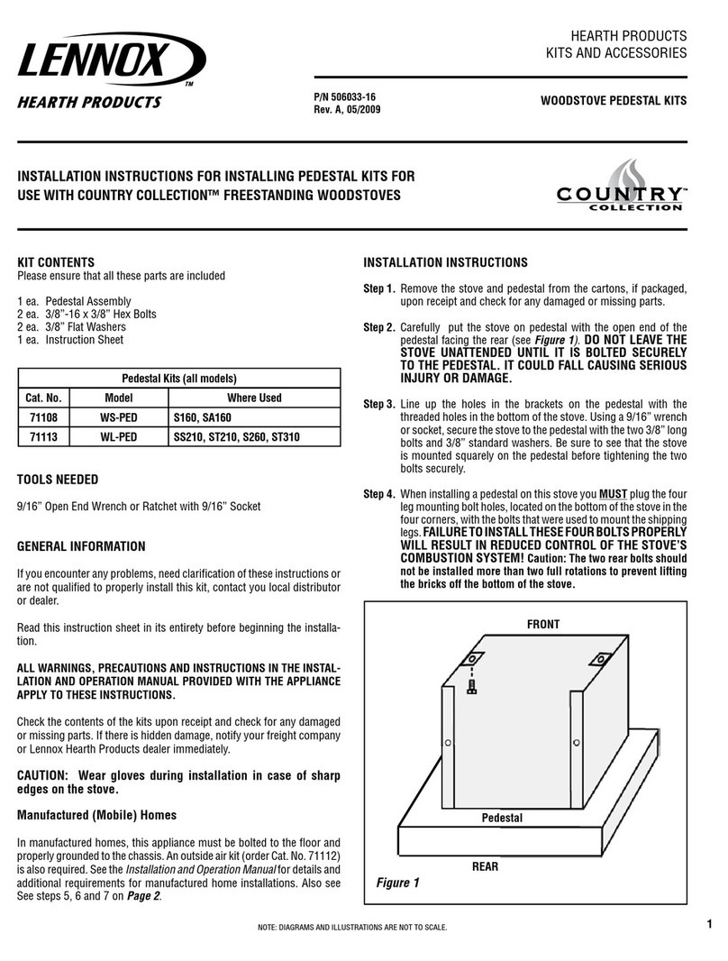 Lennox WS-PED User manual