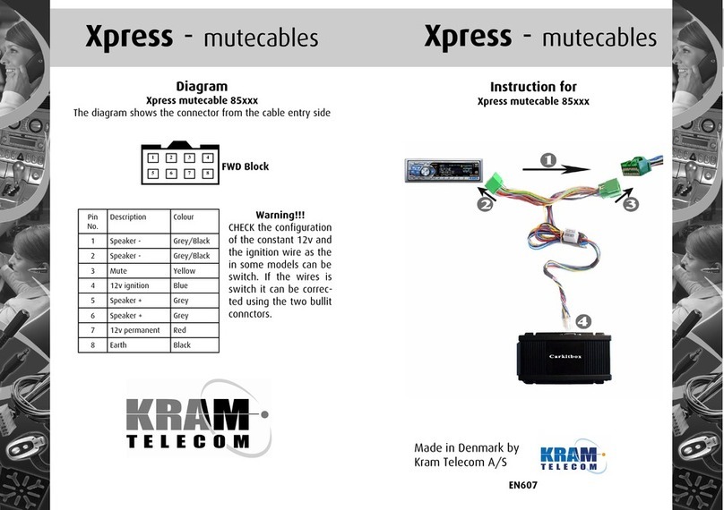 KRAM telecom Xpress mutecable 85 Series instructions