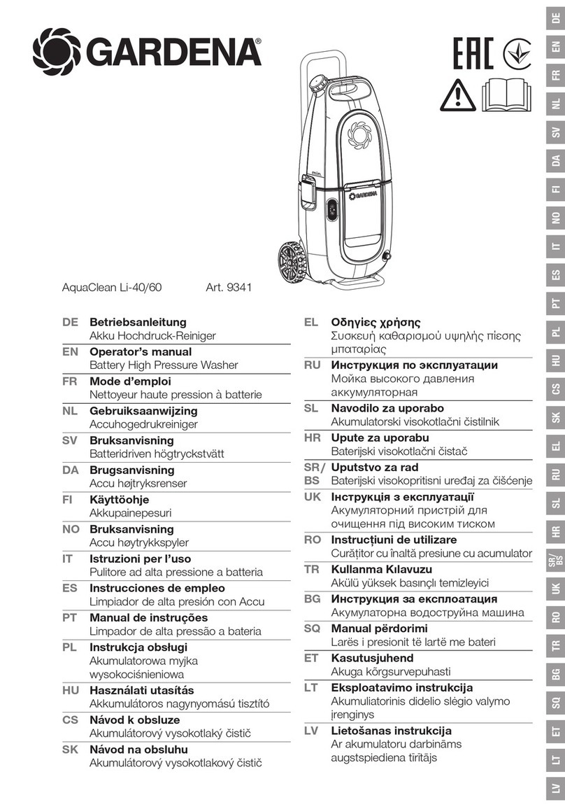 Gardena AquaClean Li-40/60 Operator's manual