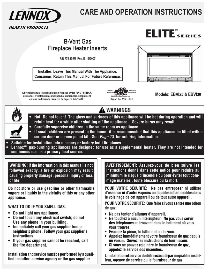 Lennox Elite series User manual