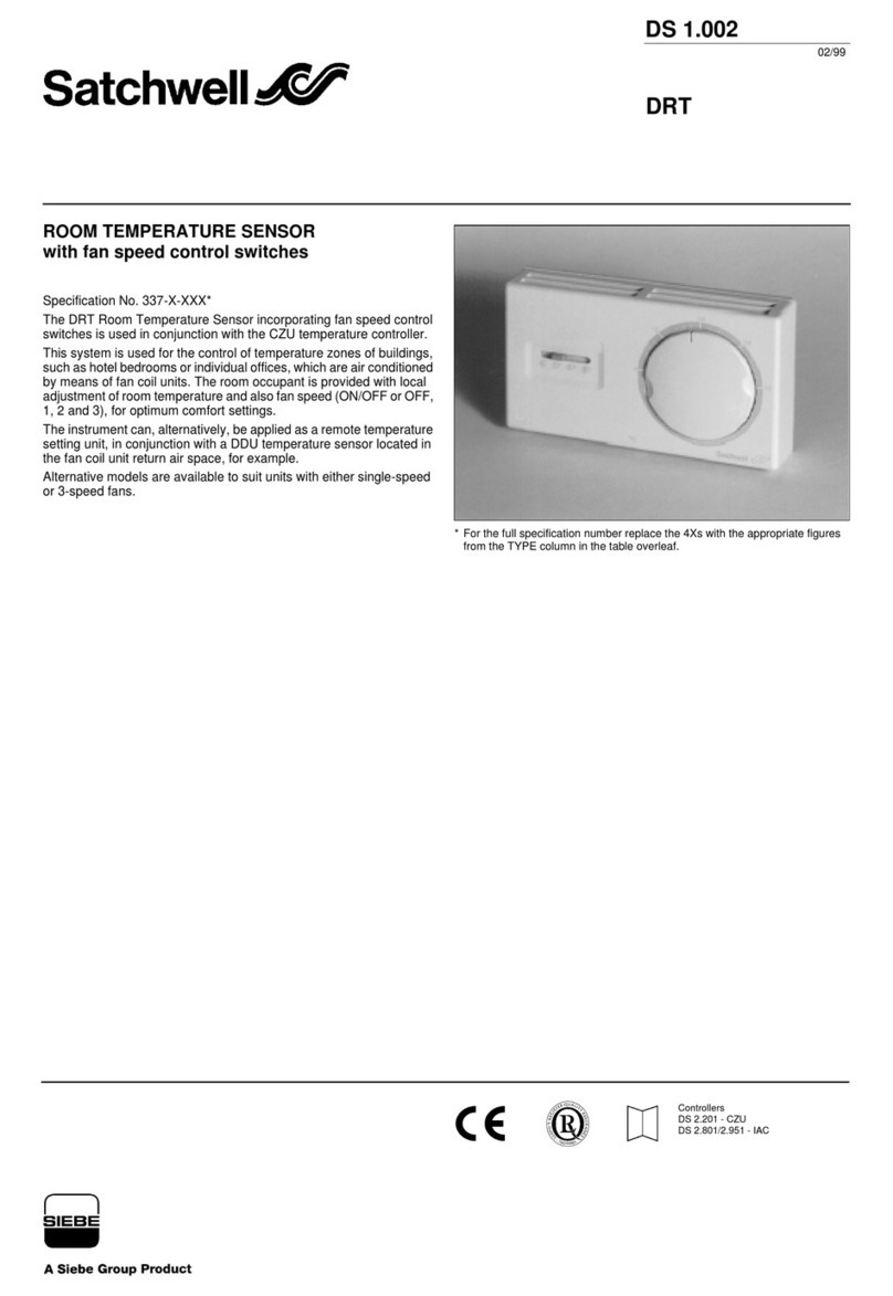 Satchwell DRT Series User manual