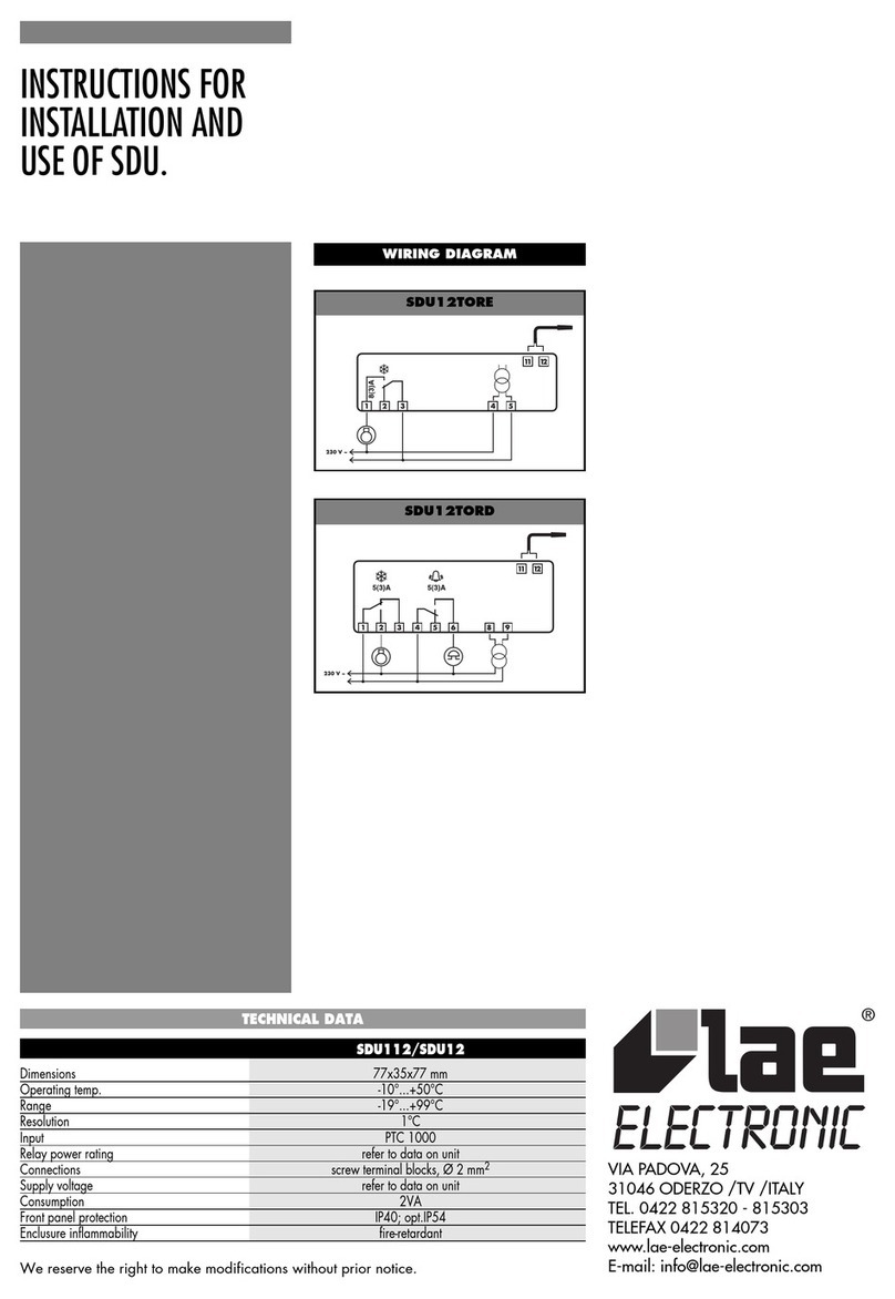 LAE electronic SDU112 User manual