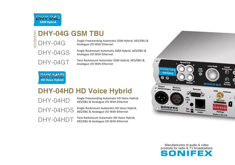 Sonifex DHY-04G Handbook