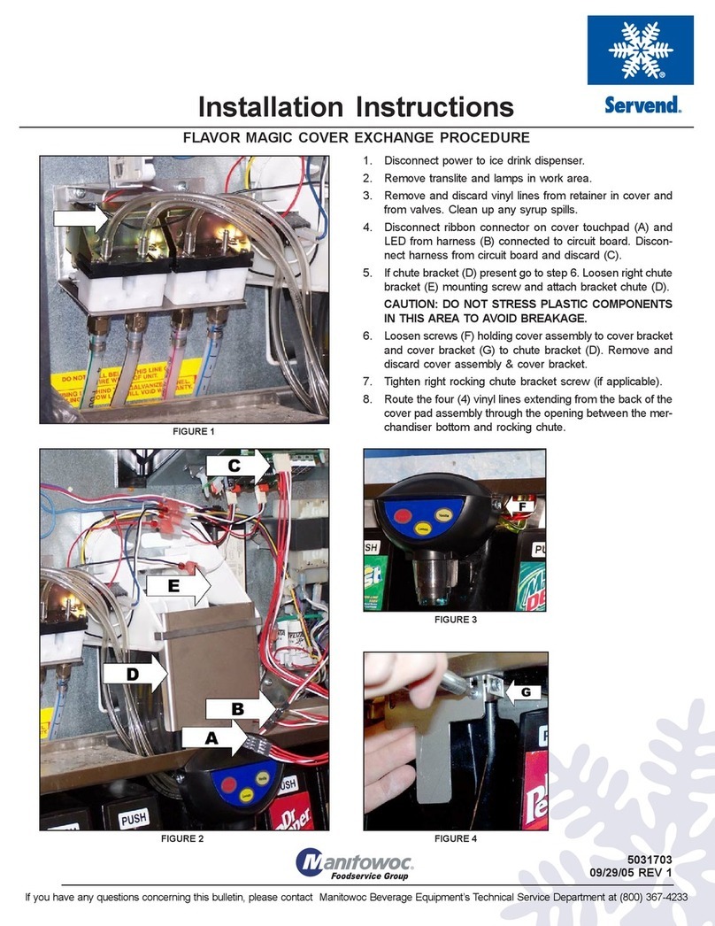 Manitowoc Servend Flavor Magic User manual Manitowoc Servend Flavor Magic User manual