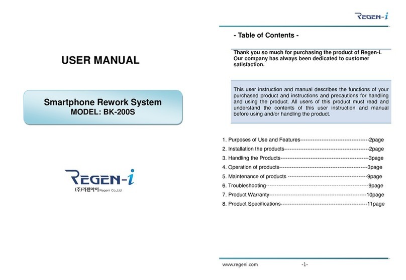 REGEN-i BK-200S user manual