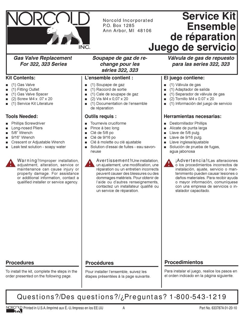 Norcold 322 Series Replacement manual