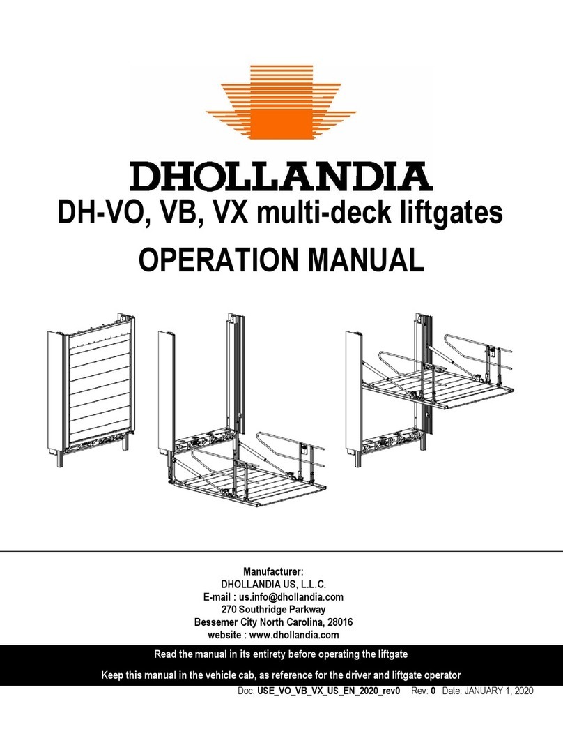 Dhollandia DH-VO Series Operation manual Dhollandia DH-VO Series Operation manual