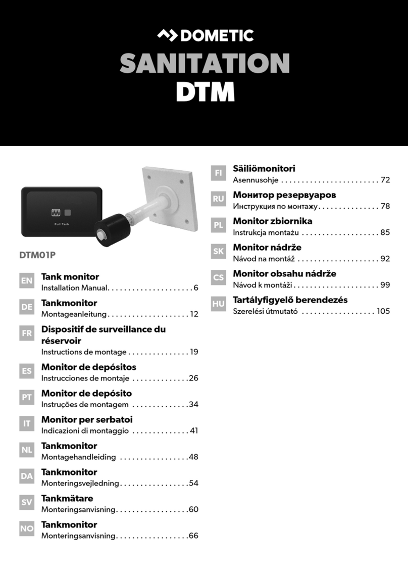 Dometic SANITATION DTM Series installation manual