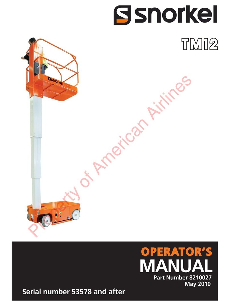 Snorkel TM12 Series Operator's manual