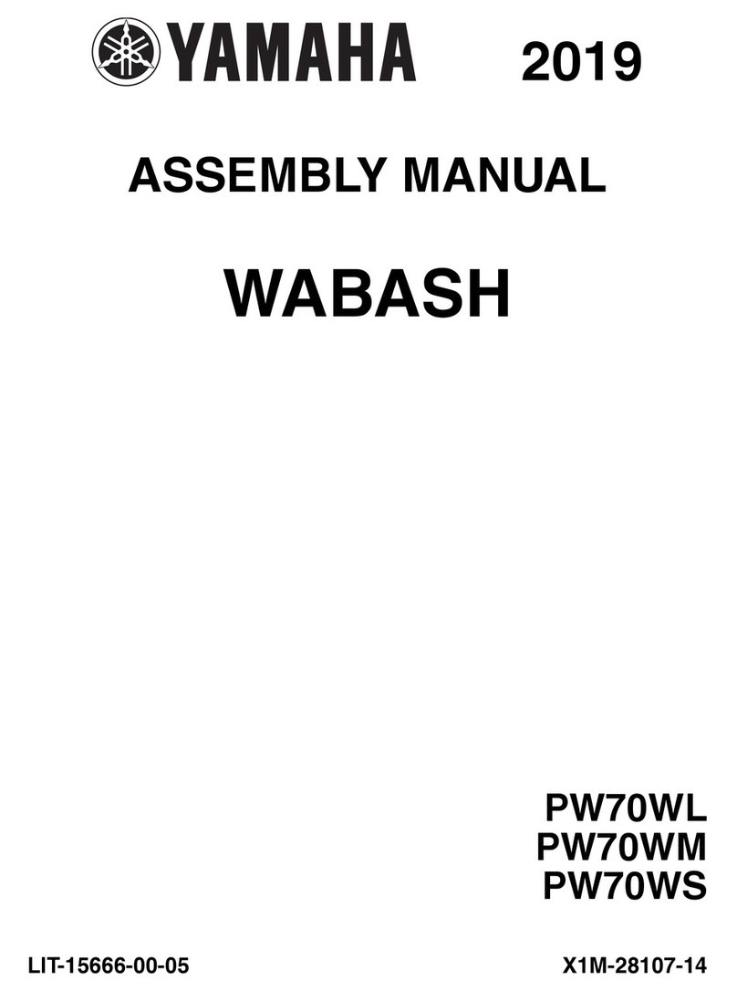 Yamaha WABASH 2019 Assembly manual