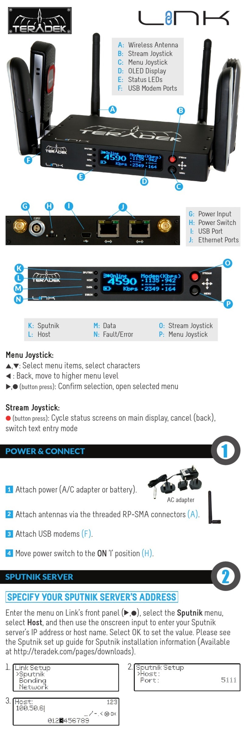 Teradek LINK quick start guide