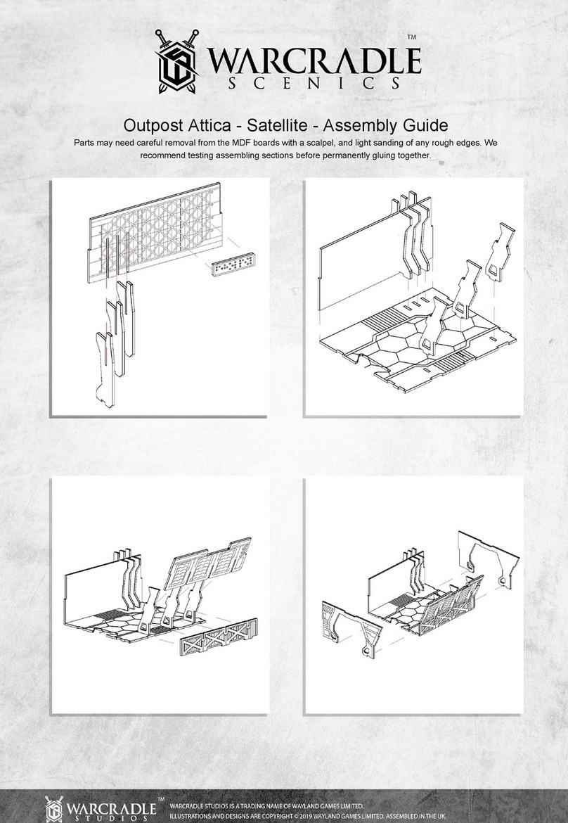 WARCRADLE SCENICS Outpost Attica Satellite User manual