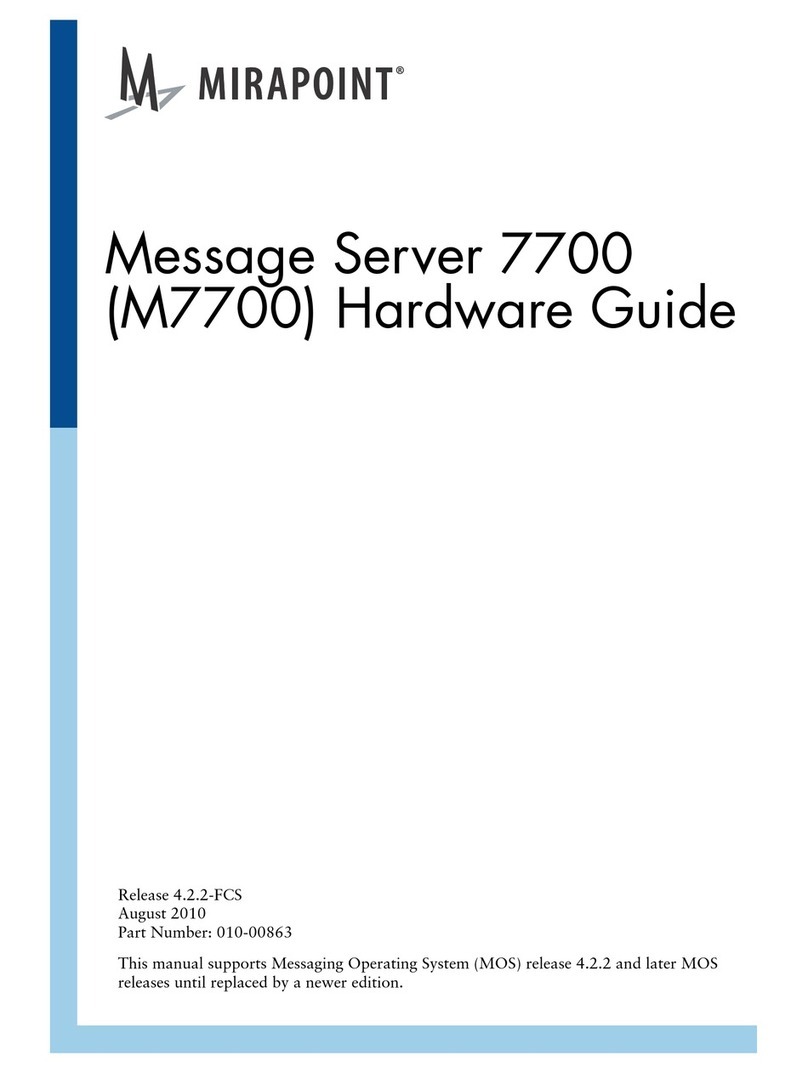 Mirapoint M7700 Hardware guide