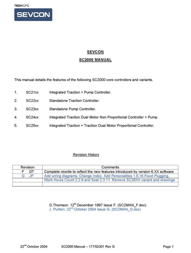 tech/Ops SEVCON SC2000 Series manual